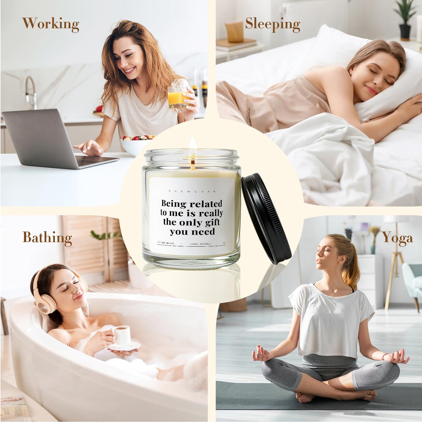 Funny Gifts for Sister Brother, Brothers Birthday Gift from Sisters Meaningful Candles National Siblings Day Gift Idea for Cousin