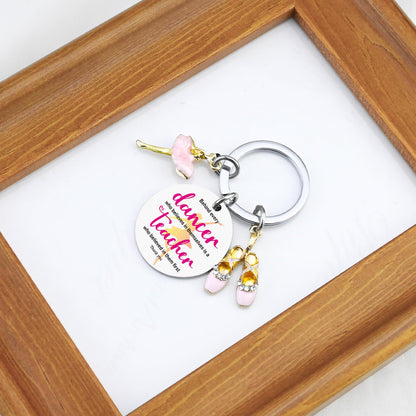 Dance Teacher Gifts Keychain Dance Teachers Appreciation Gifts Recital Gift For Girls Ballet Dancer Stuff Accessories Ballerina Present Behind Every Dancer Who Believes in Themselves Keychain