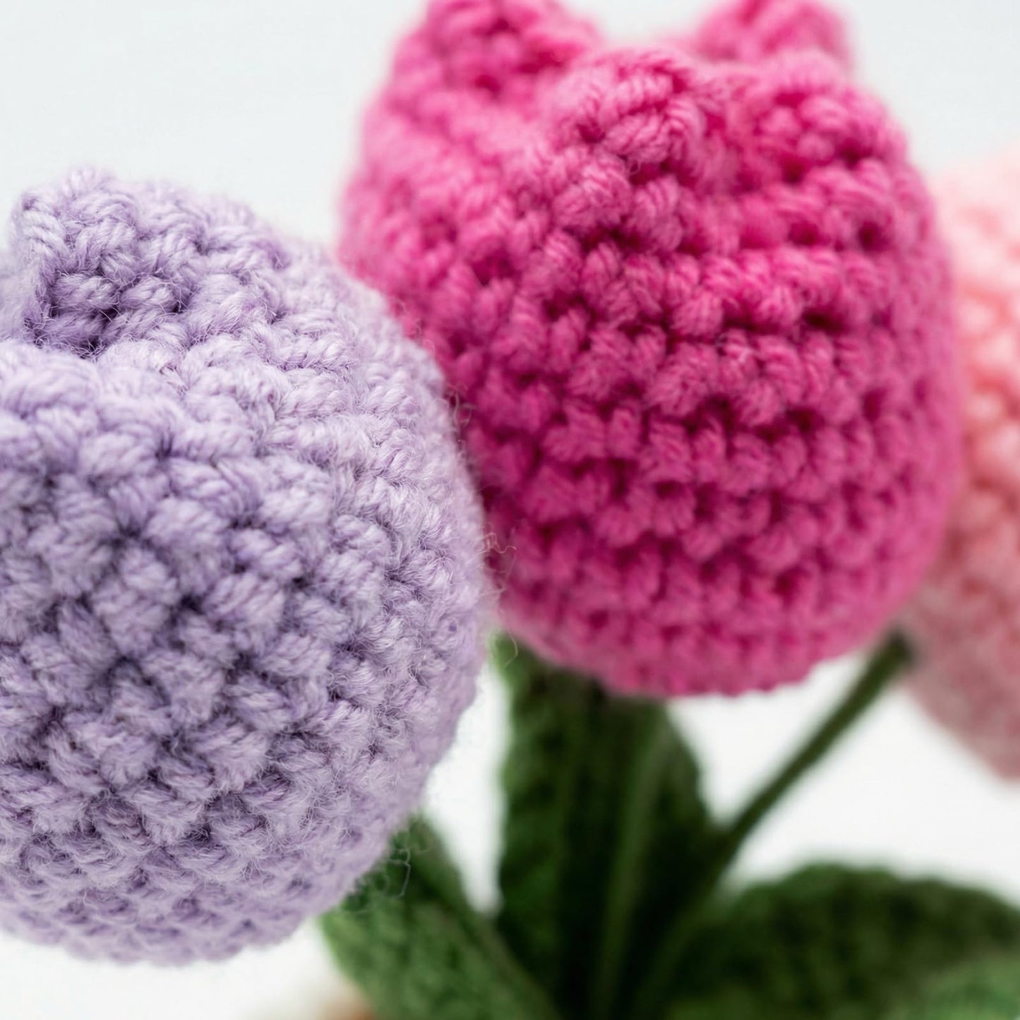 Handmade Crochet Tulip Doll, Positive Crochet Flowers, Perfect Teacher,Mothers Day, Birthday, Friendship Gifts for Women, Appreciation Gifts for Coworkers & Besties