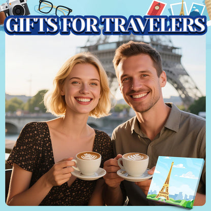 HAPPYPOP Travel Gifts for Women Men - Italy Paris London Socks Traveler Gifts