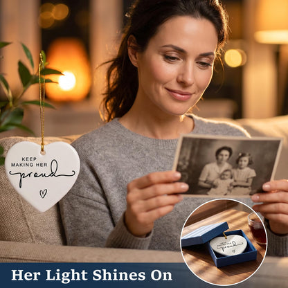 Keep Making Her Proud Bereavement Keepsake, Loss of Loved One Memorial Gift, Anniversary of Passing Thinking of You Gift, Loss of Mom Grandmother Remembrance Gift, Sympathy Gift for Grief Support