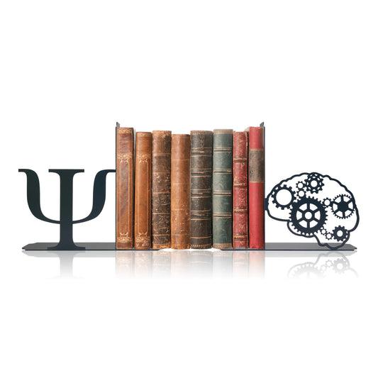 Product TitlePsychology Inspired Vintage Bookends Decorative Accessories for Home & Office, 6x6.6x1.2 Inch Ideal Gift for Psychology Enthusiasts