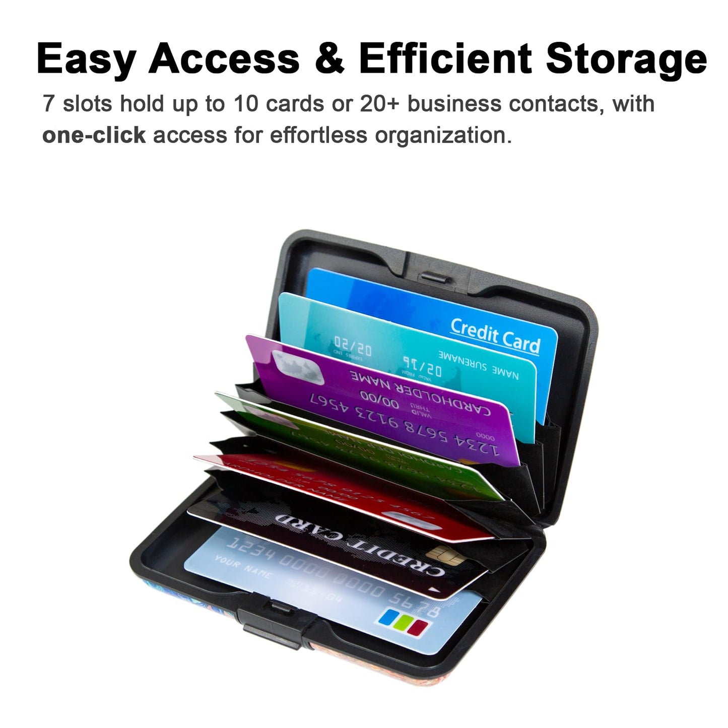 Credit Card Holder Small RFID Blocking Wallet Business Metal Slim Mini Aluminum Hard Case for Women Men