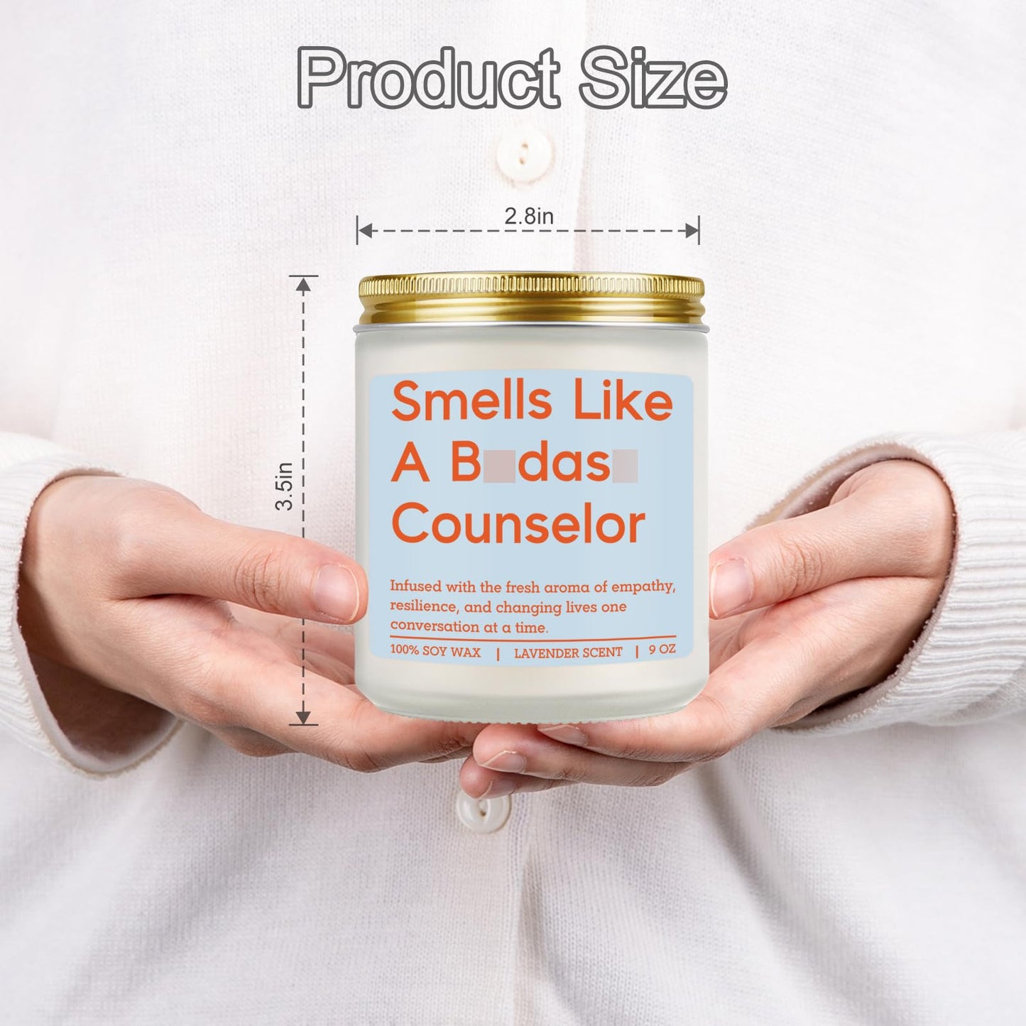 Miracu Candle, Counselor Gifts, School Counselor Appreciation Gifts, Funny Psychology Graduation Ideas for Mental Health Therapist Psychologist LPC Women - Guidance, Counseling, Therapy Office Decor