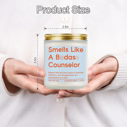 Miracu Candle, Counselor Gifts, School Counselor Appreciation Gifts, Funny Psychology Graduation Ideas for Mental Health Therapist Psychologist LPC Women - Guidance, Counseling, Therapy Office Decor