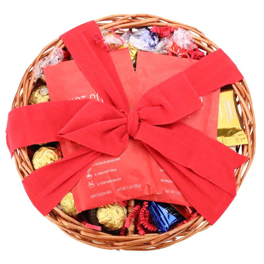 Chocolate Gift Tray, Truffles with Prime Peppermint Hot Cocoa, Gifts for Women Men Family Friends