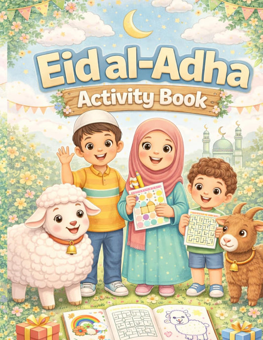 Eid al-Adha Activity Book for Kids: Coloring, Mazes, Puzzles & Games | Fun Islamic Activities for Muslim Kids Ages 3–8