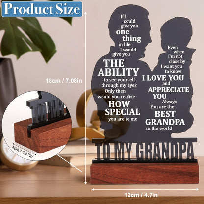 Christmas Grandpa Gifts, Valentines Day Gift for Grandpa, Grandpa Gifts from Grandson, Birthday Gifts for Grandpa from Grandson, Father's Day Gifts for Grandpa, Best Grandpa Gifts