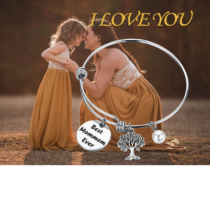 CENWA MomMom Birthday Gift Bracelet - MomMom Jewelry 'Best Mom Ever'