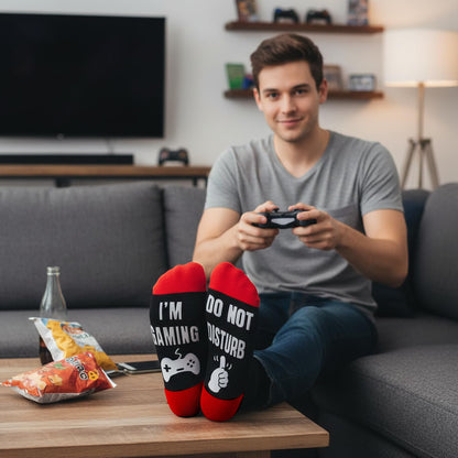 Bebila Fathers Day Dad Gifts for Husband Grandpa Father Mothers Day Socks from Daughter Son Wife Gamer Gifts Funny Socks