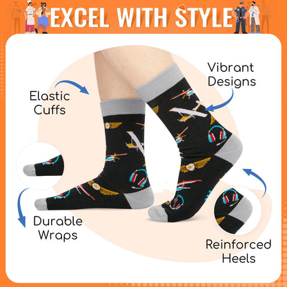 Zmart Professional Career Gifts - Socks for Engineers Coach Pilots Lawyers Teachers