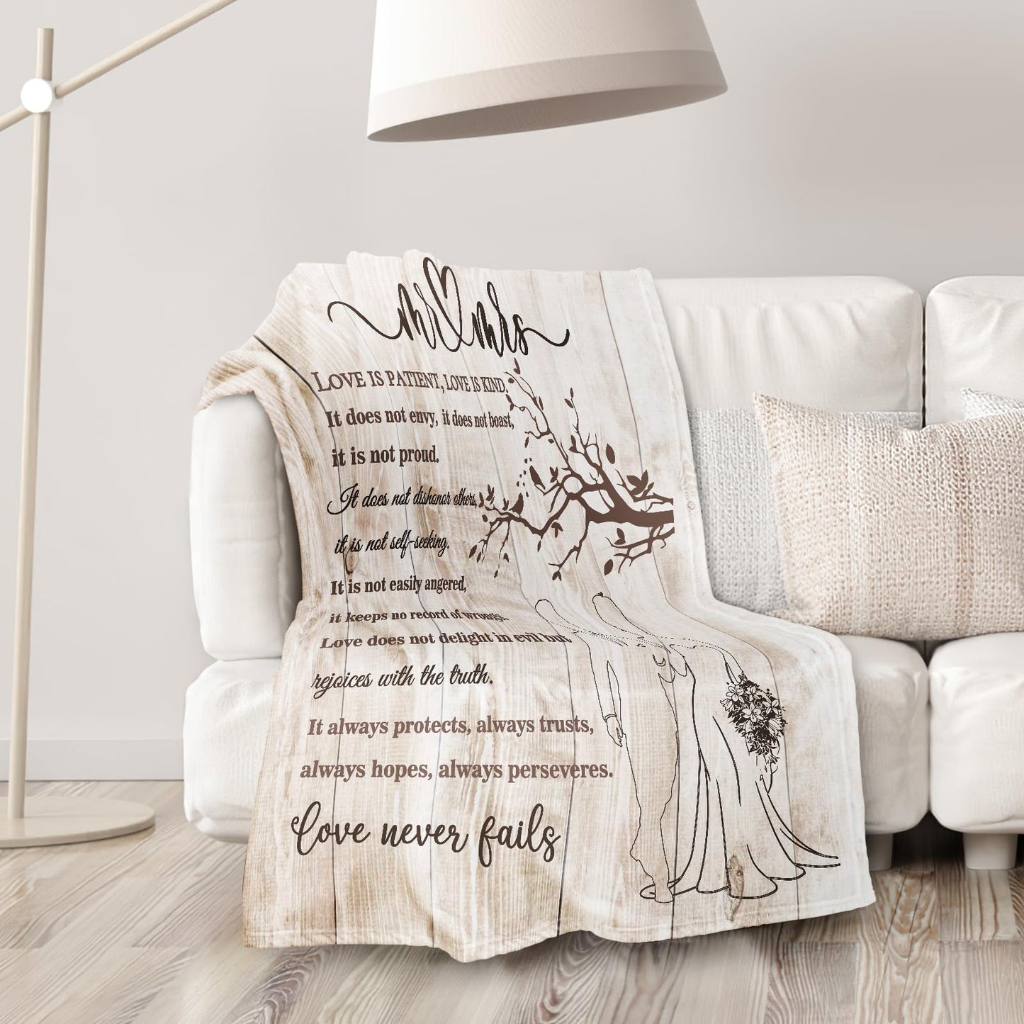 Wedding Gifts for Couples 2026 Soft Blanket, Bridal Shower Gifts for Bride to Be, Anniversary Mr and Mrs Gifts, Wedding Gifts for Newlyweds Wedding Throw Blanket 60 * 50
