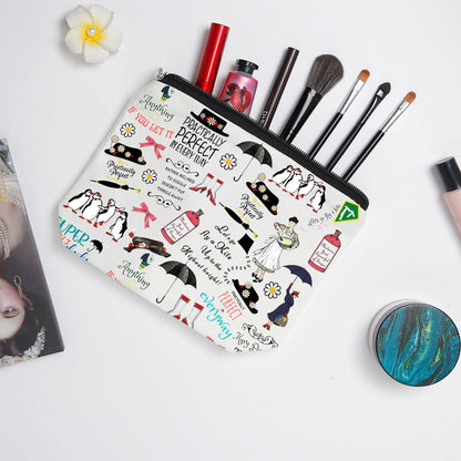 WZJHCL Mary Makeup Pouch - Quotes Cosmetic Bag Musical Storage Pouch Bag Poppins Umbrella Gift (Mary)