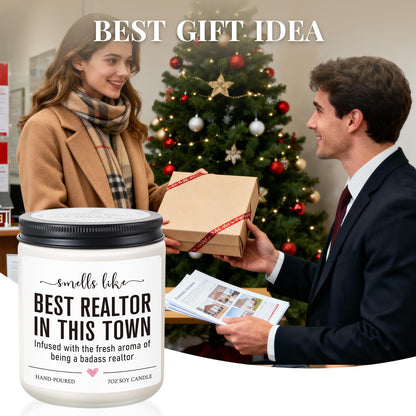 Funny Realtor Candle, Realtor Gifts for Women Men, Real Estate Agent Supplies, Closing Gift for Sellers, Funny Celebrate Reward Thank You Presents for Realtors, Salesperson, Broker, Realtor Supplies