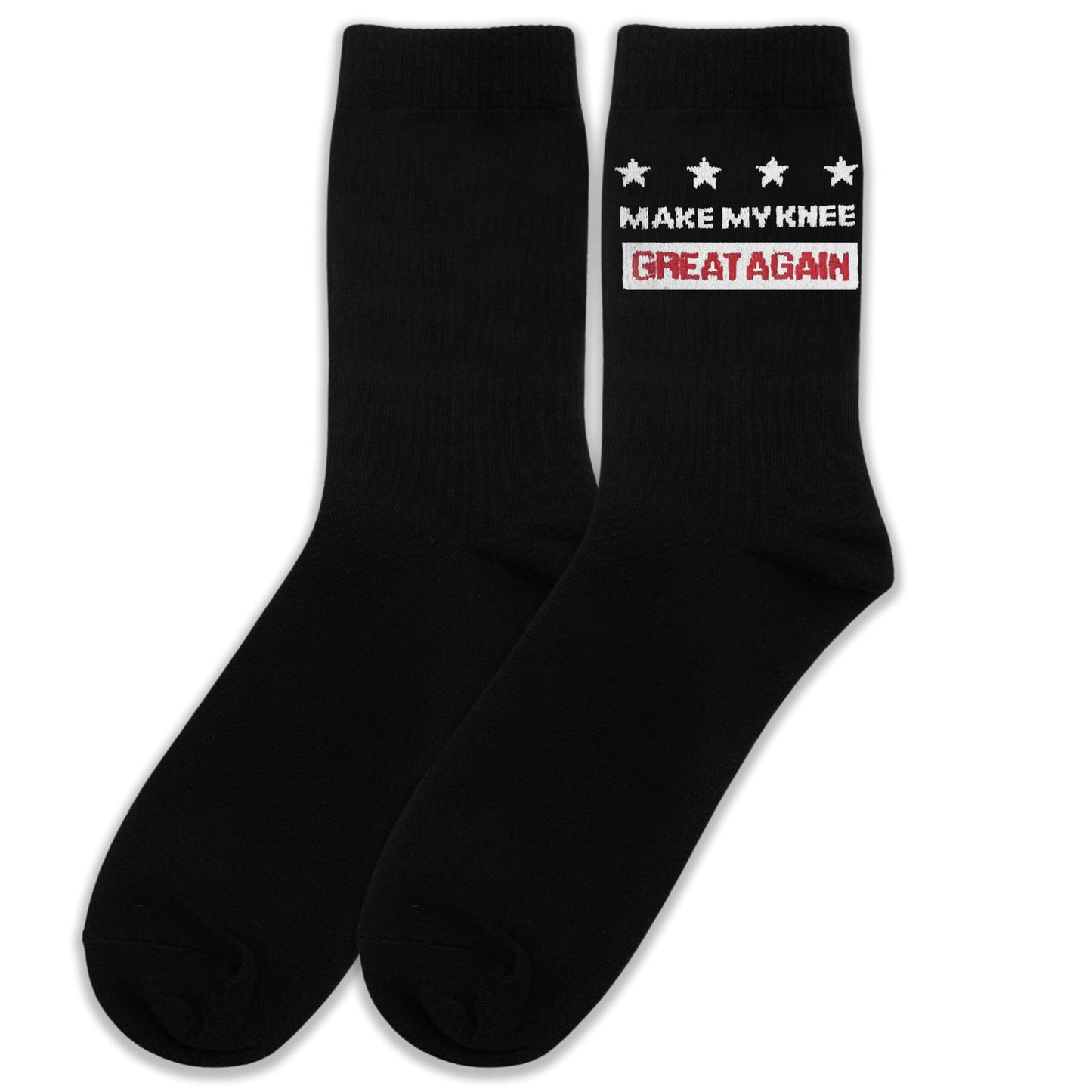 "Make My Knee Great Again Knee Recovery Socks - Funny Support Gift for Surgery Patients & Athletes.(110)