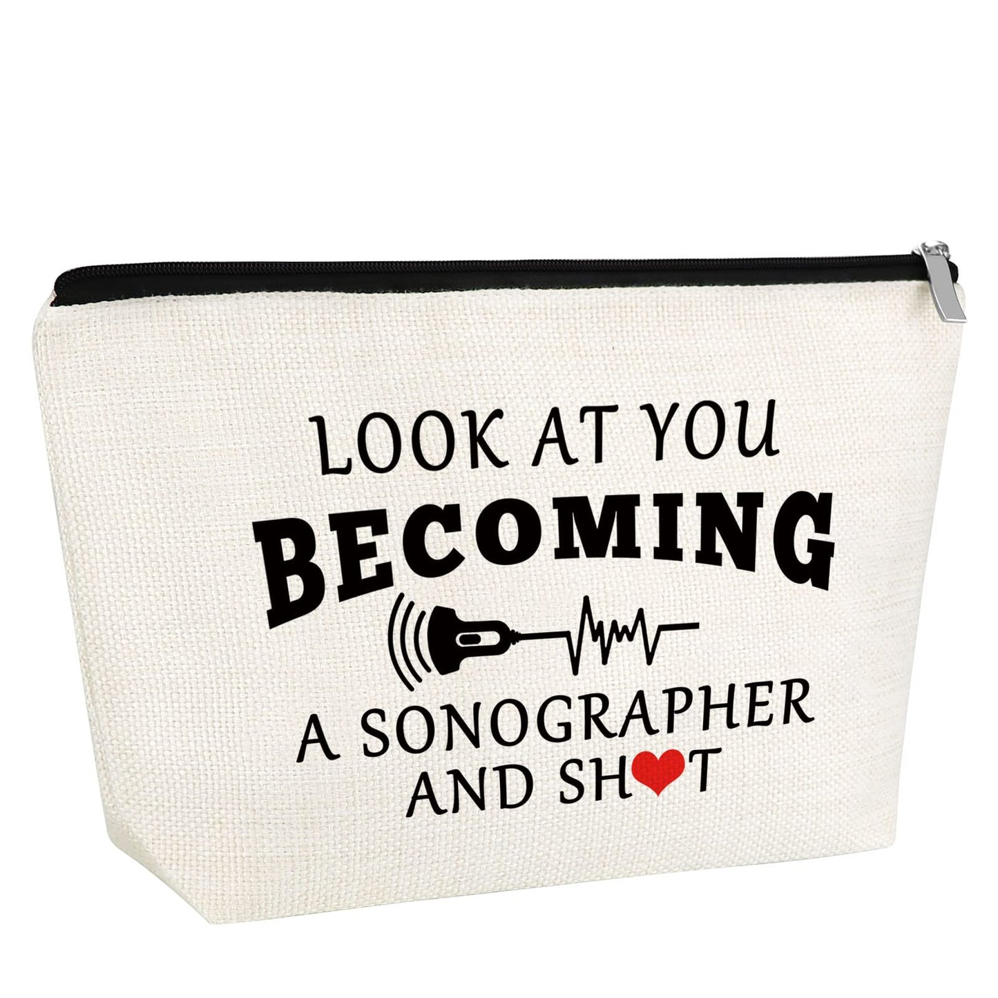 Appreciation Gifts for Sonographer Nurse Practitioner Doctor Makeup Bag Sonographer Gift Ultrasound Tech Gift for Radiologist Radiology Tech Student Graduation Gift for Women Sonography Tech