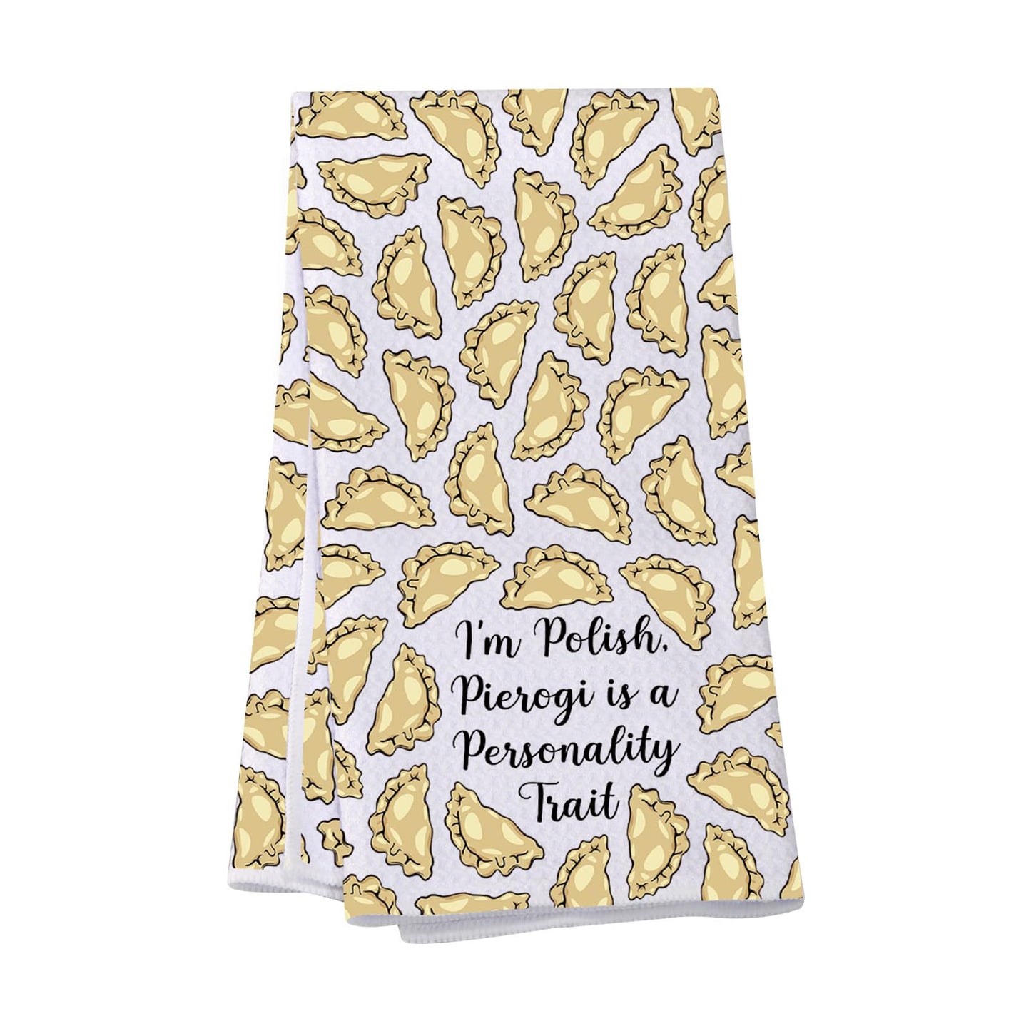 VAMSII Pierogi Kitchen Towels Pierogi Lover Gifts Polish Dumplings Housewarming Towel Polish Food Lover Gift Polska Themed Gift (USPierogiTowel)