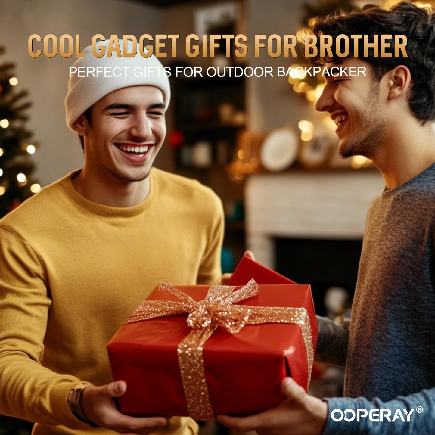 OOPERAY Gifts for Brother Christmas, EDC Box Cutter, Christmas Birthday Gifts Ideas for Brother, EDC Gadget Gift for Camping Hiking Fishing, Gift from Sister