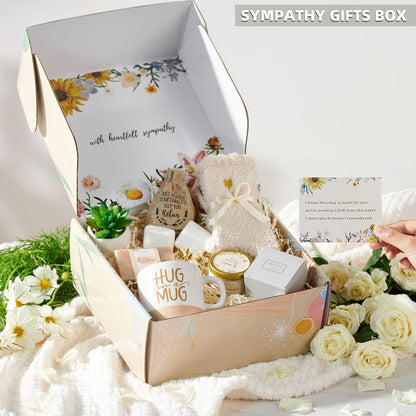 Sympathy Gift Baskets Bereavement Gifts Ideas Care Package for Women Miscarriage Gifts for Mothers Condolences Basket for Loss Grief Sympathy for Loss of Loved One Father
