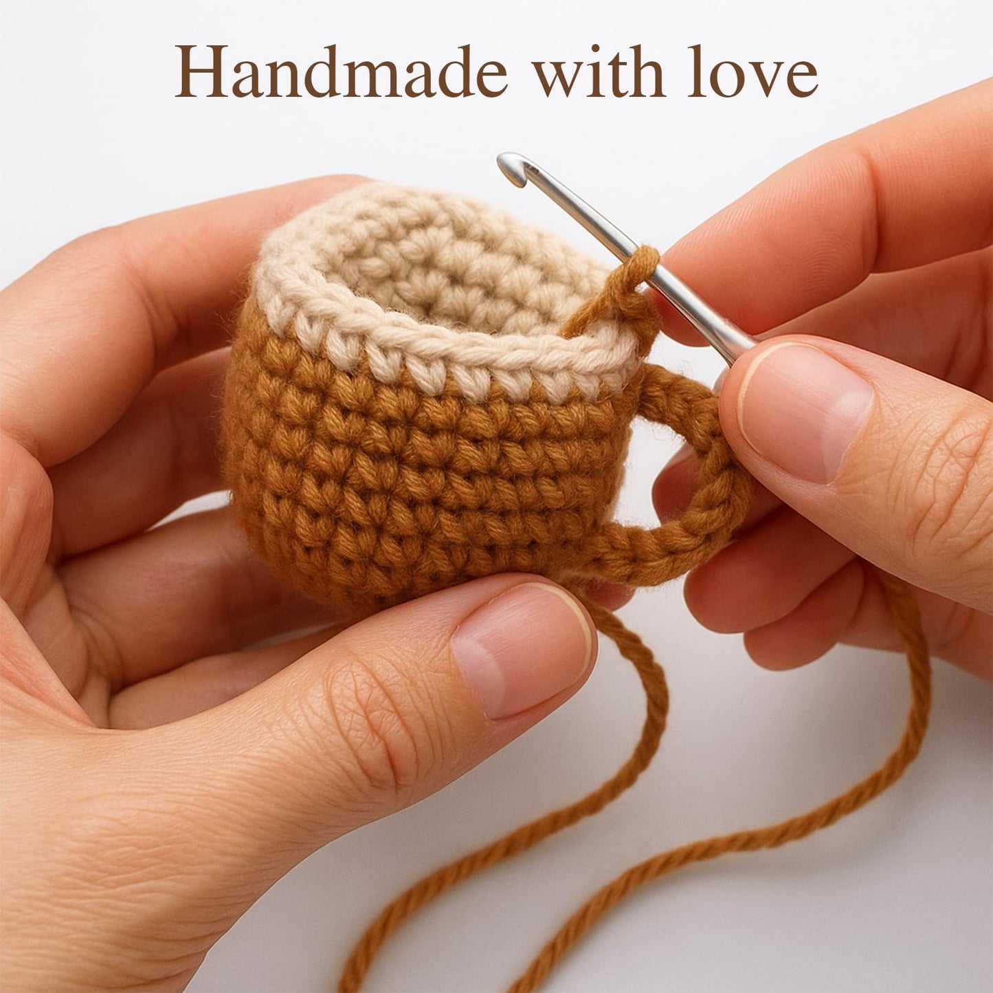 Graduation Gifts Birthday Gift for Her Him Women Men Girlfriend Boyfriend, Positive Crochet Espresso Cup, Cute Small Coffee Lover Gift for Best Friend Couple Wife Husband Mom