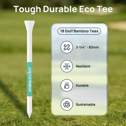 Funny Golf Tees - Golf Accessories for Men - Funny Golf Gifts for Fathers Day & Boyfriend - 18 Pack Premium Golf Tees 3 1/4''- Golf Gag Gift