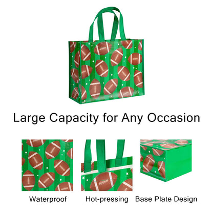 Loveinside 13" Large Sports Reusable Gift Bag, Recycled Party Favor Gift Bag for Kids Boys, Birthday, 13" x 5" x 10", 1 Pcs
