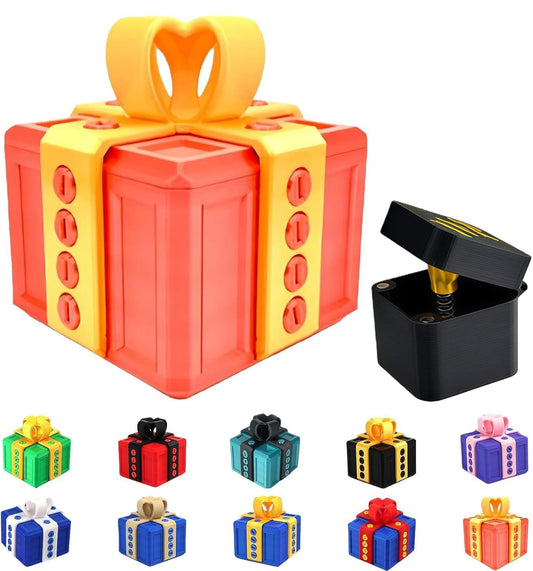 Shelprojsu Funny Valentines Day Gifts/Prank Box with Finger Gift Box/Surprise Box with Finger/Annoying 3D Printed Screw Gifts Boxes Ideal Gift for Lovers Birthday,Christmas,Halloween (Color/J)