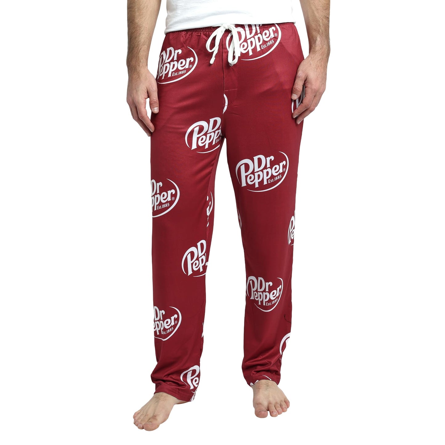 Dr Pepper Soda Logo All-Over Print Men's Sleep Pajama Pants