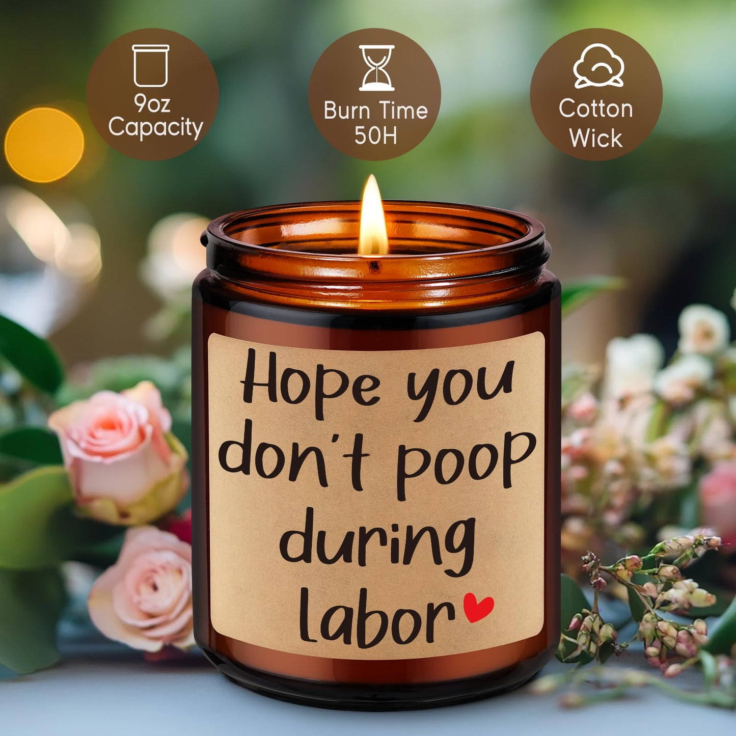 Fairy's Gift New Mom Candle for Women, Funny Baby Shower, Pregnancy Gifts for First Time Mom, Pregnant Women Wife Friend, Maternity, 1st Mothers Day, Pregnancy Gifts for Expecting Mommy Mama to Be