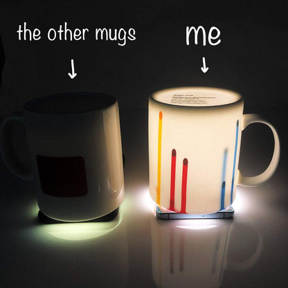 Novelty Artist Mug Gift for Art Lover Wifey Mom Sister - Appreciation Gifts for Teacher - Artist Graduation Mug Gift for Art Lover - Artists Gallery Rainbow Mugs
