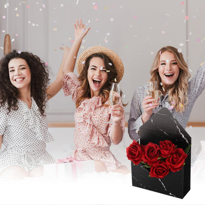 PATIKIL Florist Bouquet Envelope Boxes, 5 Packs Flower Arrangement Box Packaging Gift Paper Boxes for Wedding, Party, Birthday, Mother's Day, Red