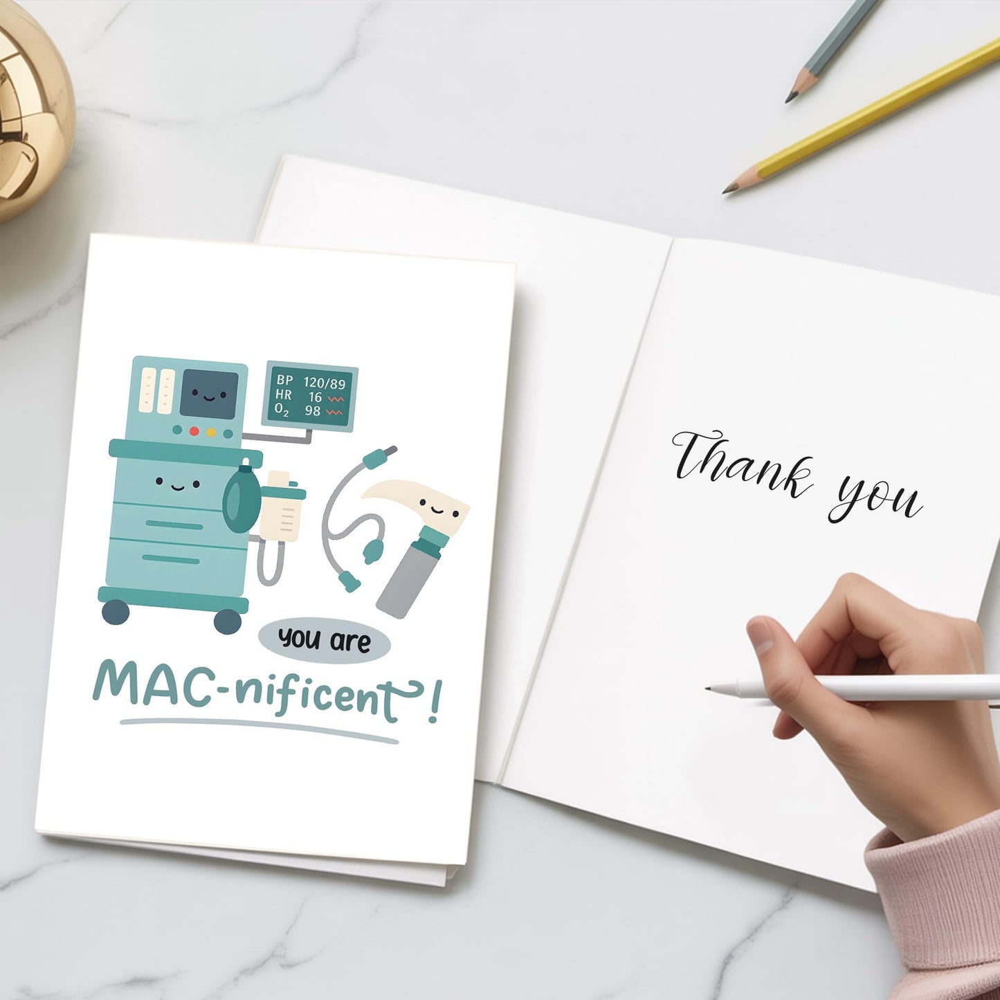 MAC-nificient Birthday Greeting Card, Gift for Anesthesiologist, Husband, Wife, Special Occasion, Celebrate Expertise, Humor, Appreciation for Care and Work