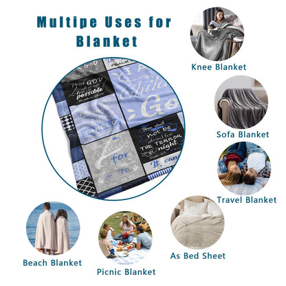 Fathers Day Blankets for Christian,Christian Gifts for Men,Religious Gifts for Men,Gifts for Christians Men,Mens Christian Gifts,Faith Gifts for Mens,Christian Gifts for Fathers Day Blanket 50"x60"