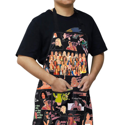 WZMPA Funny Housewife Cooking Apron Dorinda Medley Fans Gift Housewife New York Adjustable Apron Housewife BBQ Merch