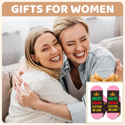 HAPPYPOP Mothers Day Gifts - Mother Daughter Sister in Law Socks, Aunt Niece Sister Socks