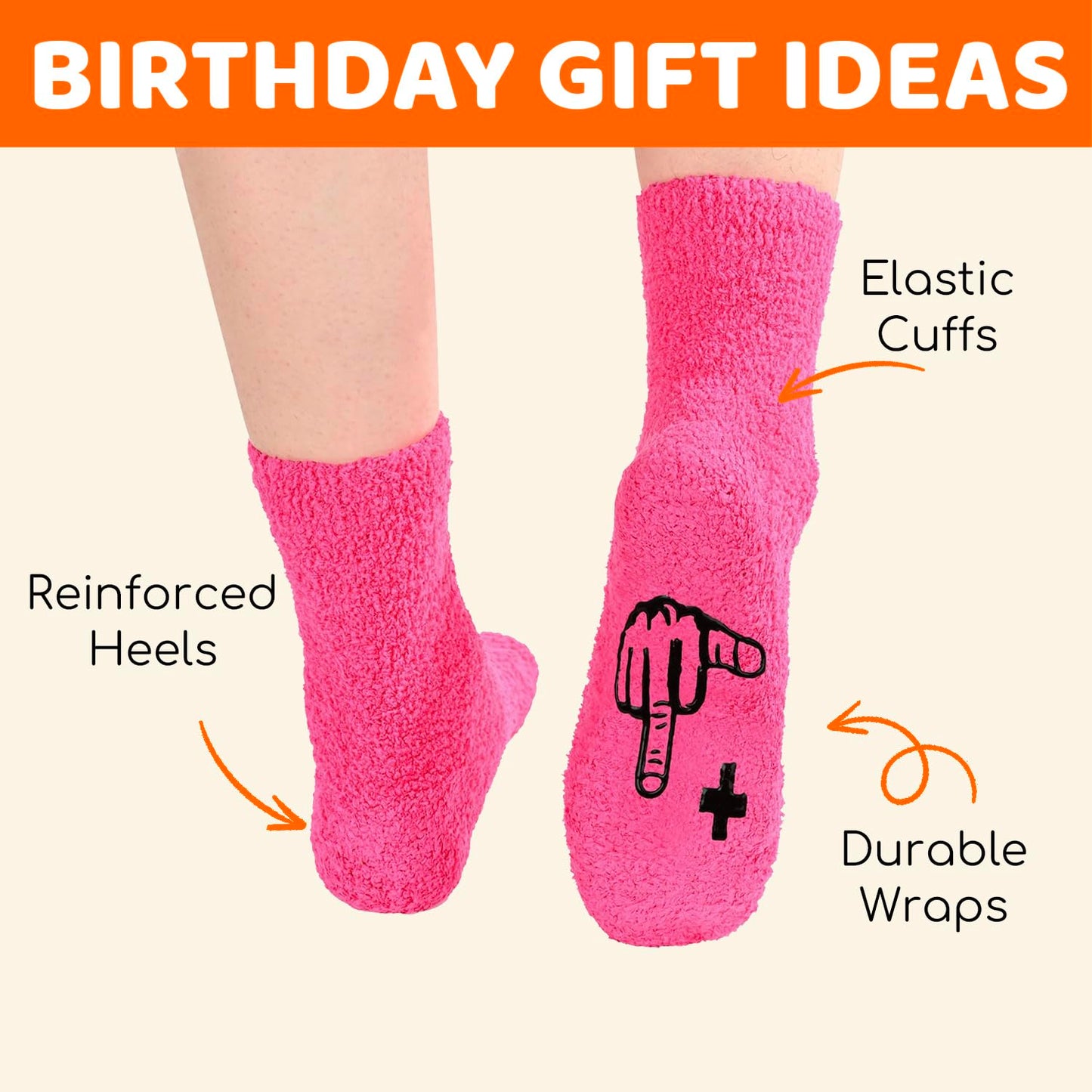 HAPPYPOP 70TH Birthday Gifts for Women - 61 62 63 64 65 66 67 68 69 70 Year Old Bday Socks
