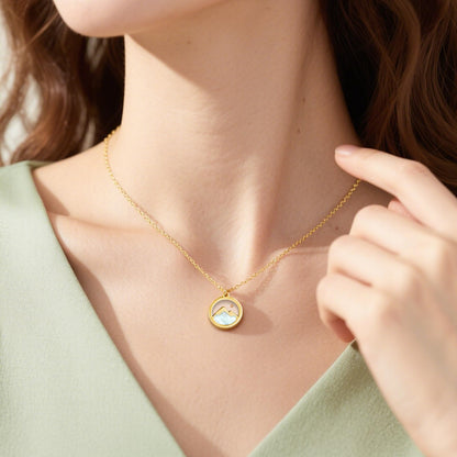 Mustard Seed Necklace Jewelry for Women Girls, Gold