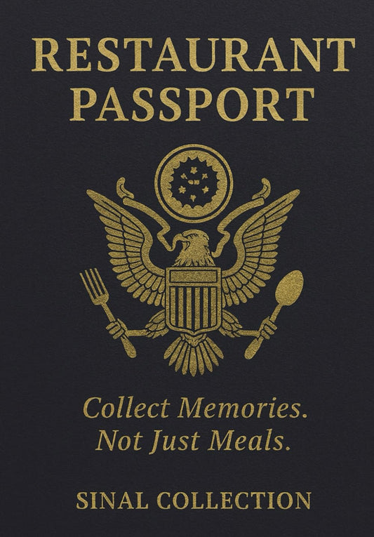 Restaurant Passport: A Food Lover’s Adventure Journal — Track, Rate & Remember 100+ Dining Experiences | Culinary Travel, Foodie Gift, Premium Memory Logbook