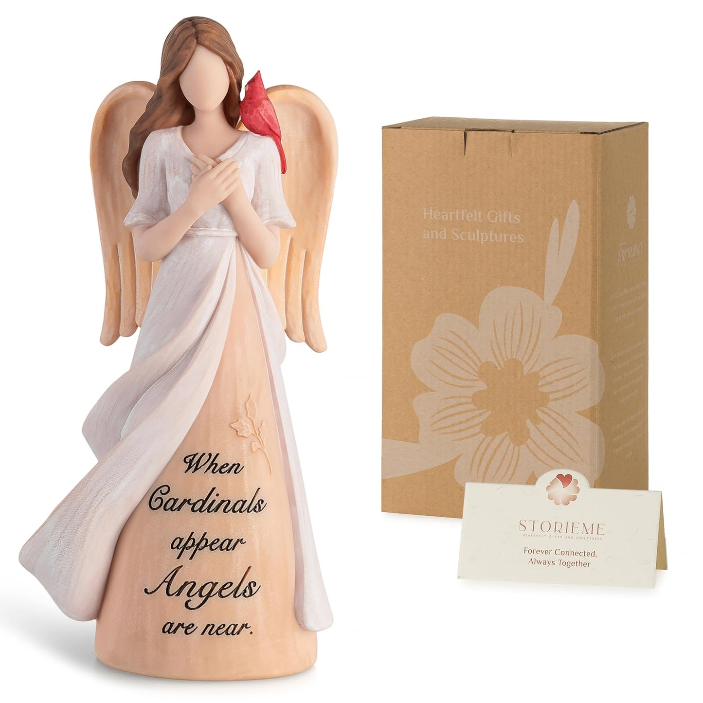 Storieme Cardinal Memorial Gifts for Women: Sympathy Gift for Loss of Loved One Mom Sister - Guardian Angel with Cardinal Home Decor