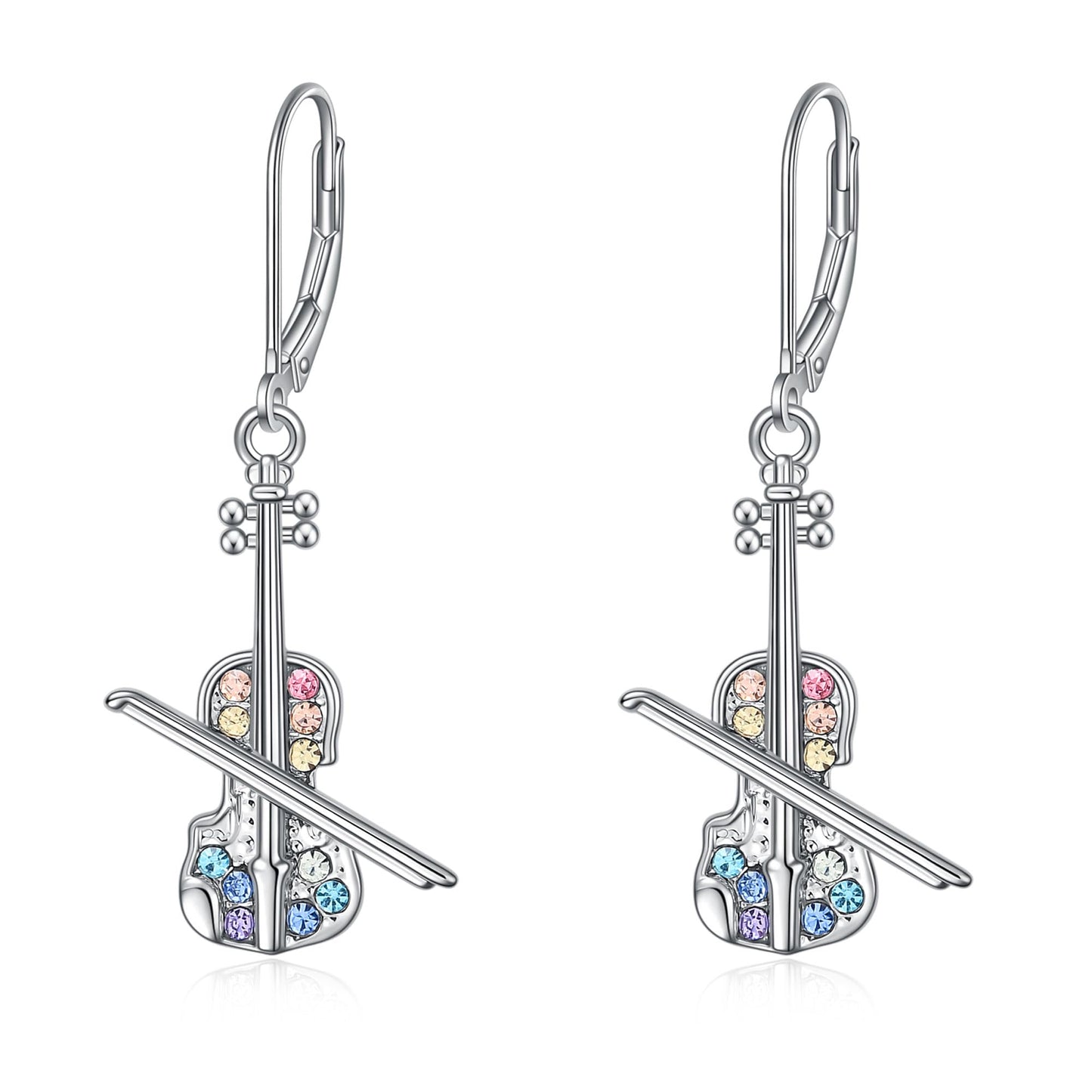 Guitar/Violin/Music Note/Piano Earrings Jewelry,Concert Musicals Gifts for Musical Theatre Lovers,Music Themed Gifts for Valentine's Day Christmas