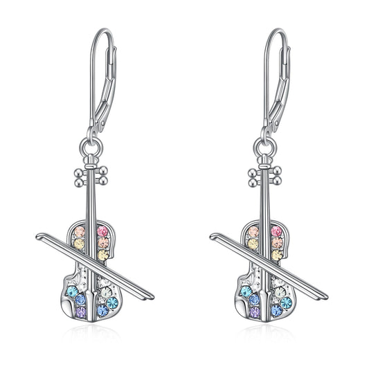 Guitar/Violin/Music Note/Piano Earrings Jewelry,Concert Musicals Gifts for Musical Theatre Lovers,Music Themed Gifts for Valentine's Day Christmas