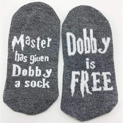 Dobby Socks Funny Christmas Gift Adult Cotton Crew Socks Novelty Cute Christmas Stocking Stuffers