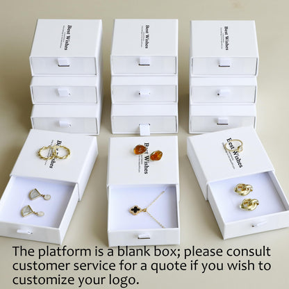 40Pcs White Small Jewelry Boxes 3.54×3.54×1.26in Cardboard Jewelry Gift Boxes Jewelry Packaging for Small Business for Necklace Ring Bracelet Earring Display Box