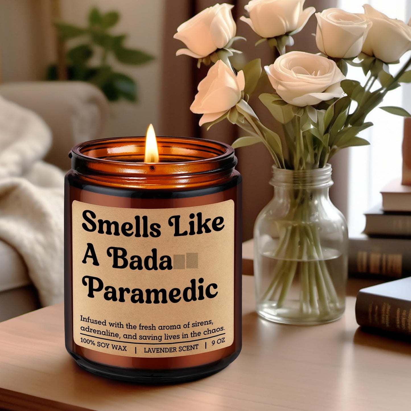 Miracu Candle, Paramedic Gifts for Men Women, EMS Week, Paramedic Accessories, Funny Cool School Graduation, Fathers Day Idea for First Responder, Emergency Medical Technician, New Graduate, Student