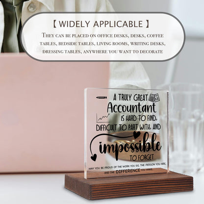 Accountant Gifts, Accountant Office Decor, Accountant Gifts for Women Men, Accountant Appreciation Thank You Gifts Accountant Gifts Tax Season Decorative Signs Plaques ABC80
