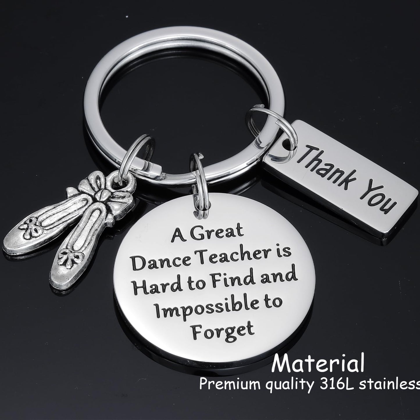 Kivosliviz Dance Teacher Gift Keychain for Women Man - Jewelry for Best Instructors