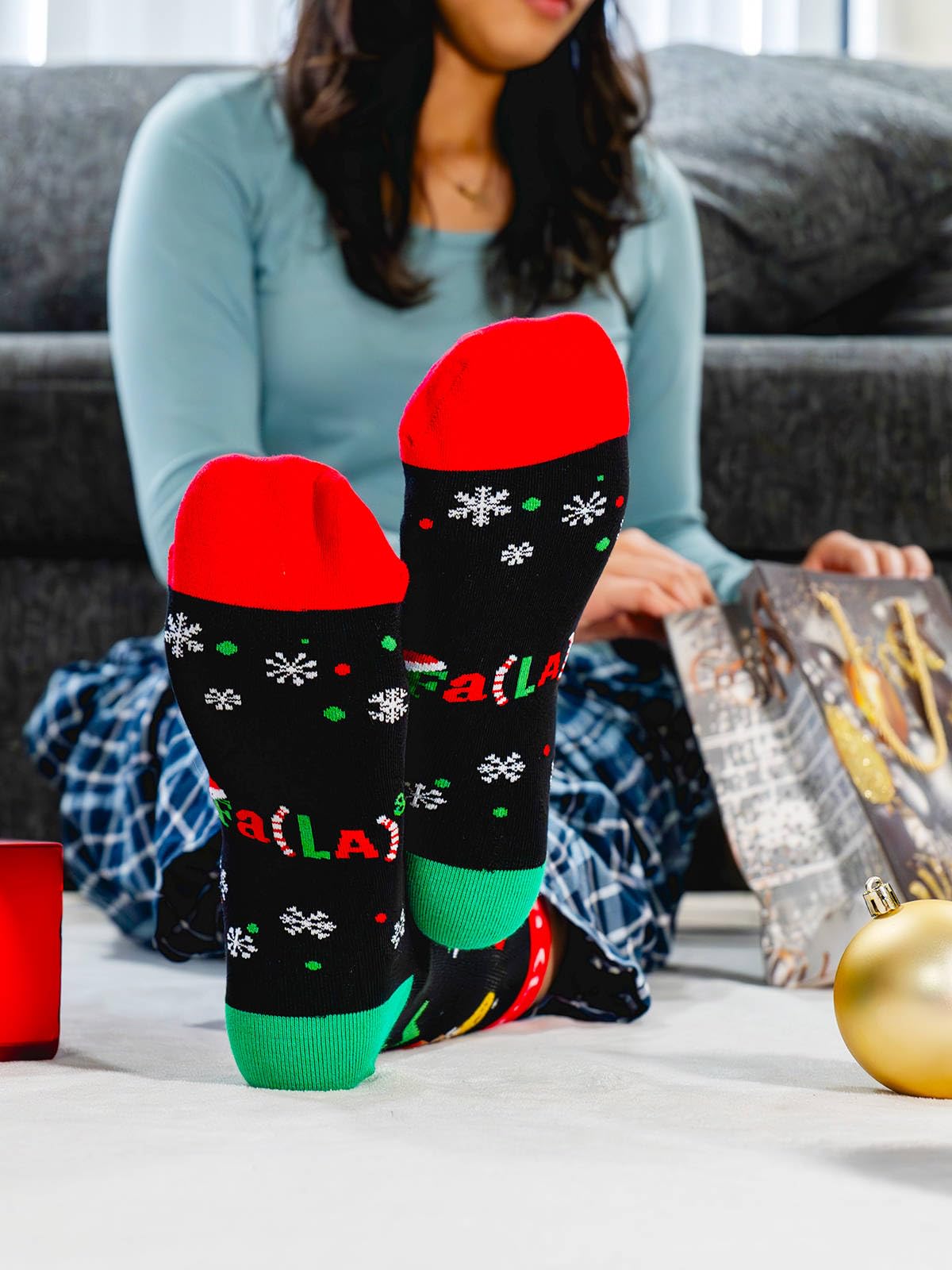 IRISGOD Funny Christmas Socks for Men & Women - Novelty Xmas Gifts - Cool Stocking Stuffers