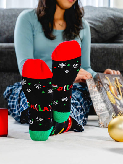 IRISGOD Funny Christmas Socks for Men & Women - Novelty Xmas Gifts - Cool Stocking Stuffers