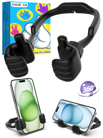 Gifts for Teens Boys Girls Adults Fathers Day: Thumbs Up Lazy Phone Stand Cell Phone Holder for Desk Kids Teenage Tween Men Women Stocking Stuffers Funny Cool Gadget Birthday Ideas Husband Dad Gifts