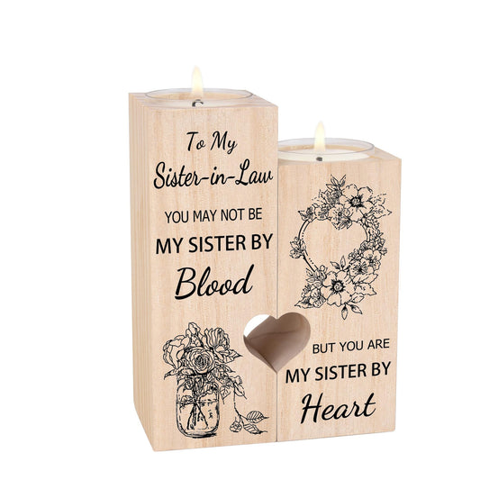 Sister in Law Gifts, Candlestick - Gifts for Sister in Law Birthday Christmas Mother's Day Wedding Gifts